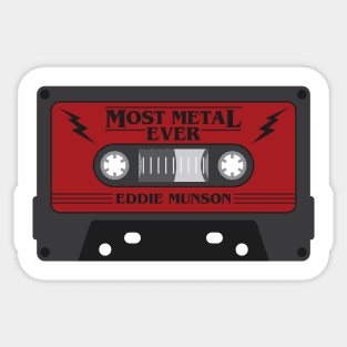 Eddie Munson Cassette Tape Sticker